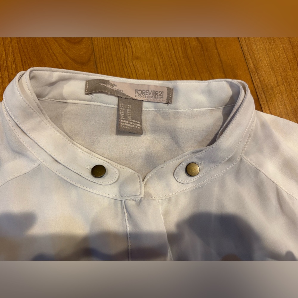 Forever 21 White Button-Down Blouse - image 4